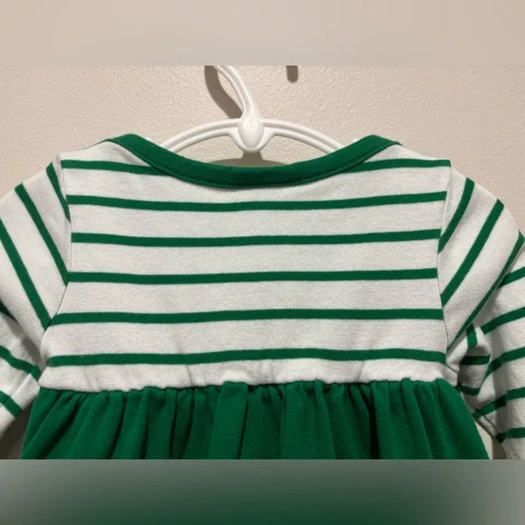 Hanna Andersson Christmas Winter Green White Peppermint Dress, 12-18 Months - Picture 11 of 14
